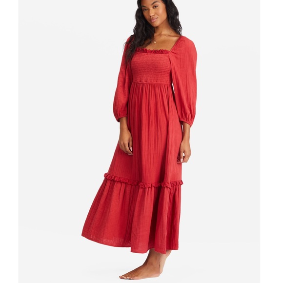 Billabong ✨💫 Magic Hour Red Maxi Dress - Picture 2 of 10